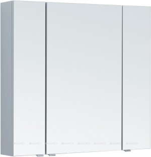 Зеркальный шкаф Aquanet Алвита new 90 серый 00303895 850*89,6 см